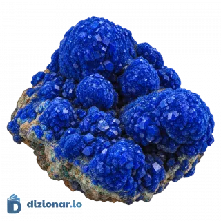 Campione di azzurrite blu intenso