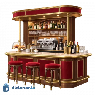 Piccolo bar all'interno di un teatro