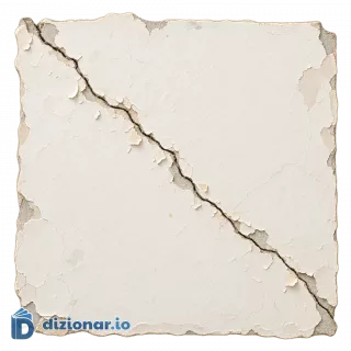 Crepatura in un muro intonacato