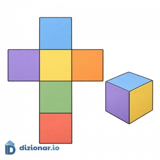 Sviluppo piano di un cubo